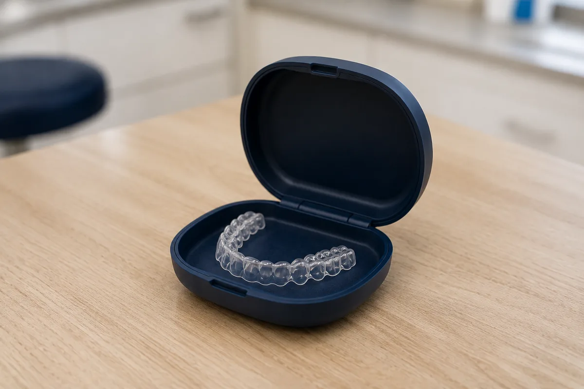 Aligner in einer Aufbewahrungsbox