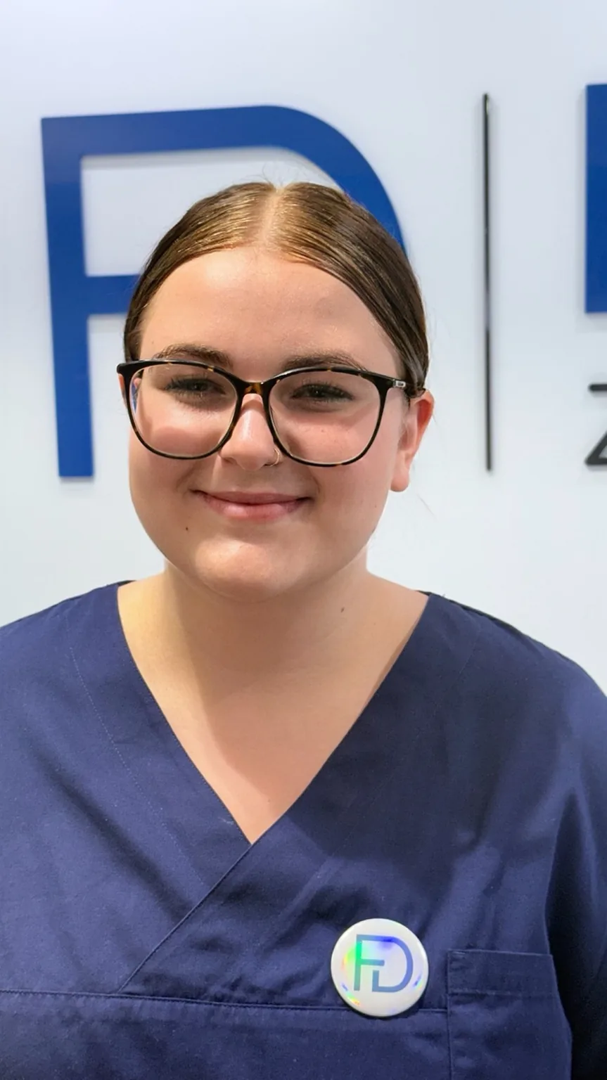 Kiara Keller an ihrem ersten Tag bei FRYDENT